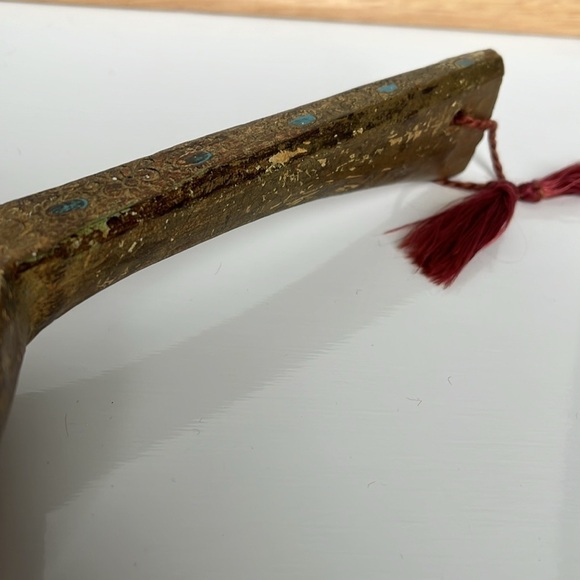 Italian Florentine Large Gold Gilt Wood Ladle Spoon Wall Hanging Italy - Picture 13 of 14